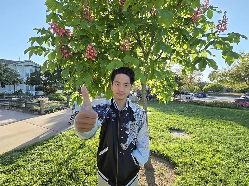 Sunny Nguyen at the park